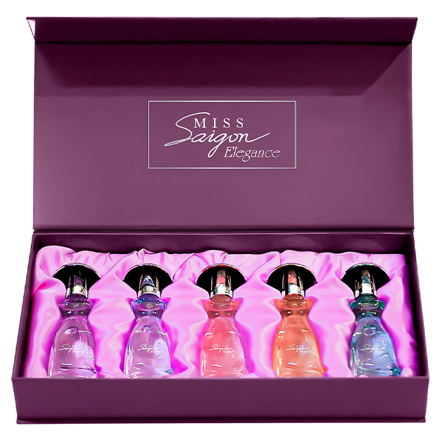 Bộ sưu tập Nước hoa Miss Saigon Elegance travel size (5 x15 ml)
