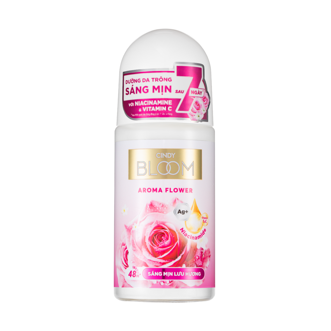 Lăn khử mùi sáng da Hương nước hoa Cindy Bloom Aroma Flower, 50ml