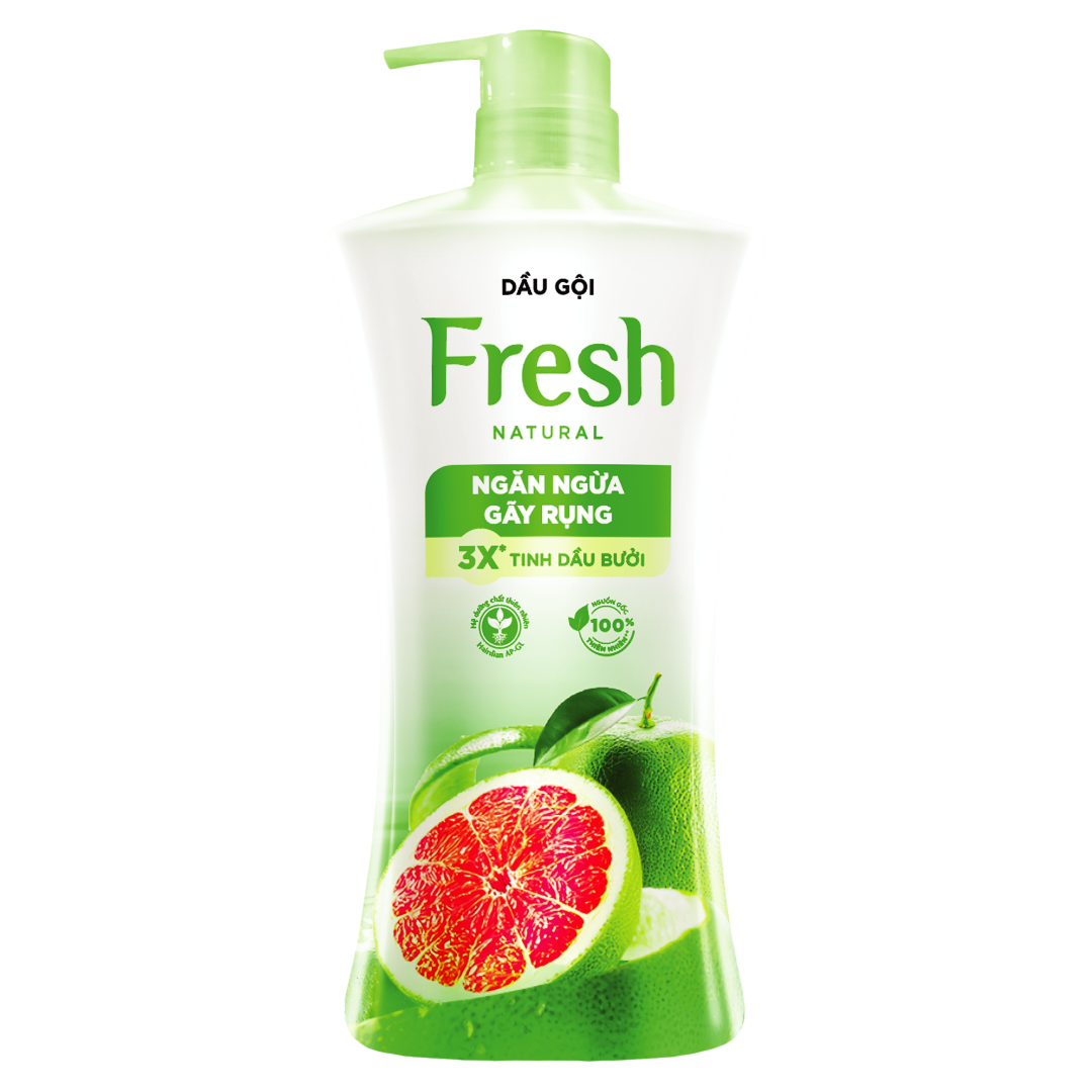 Dầu gội Fresh Natural Ngăn ngừa gãy rụng - Tinh dầu Bưởi, 900g